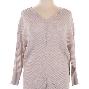 Sheer metallic sweater